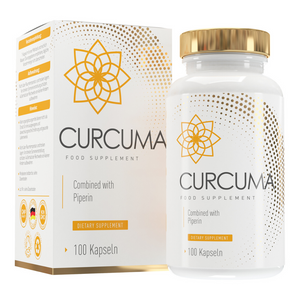 Curcuma Kapseln kombiniert mit Schwarzem Pfeffer