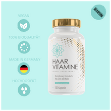 Laden Sie das Bild in den Galerie-Viewer, Haut-Haare-Nägel Kapseln: Bambus, Brennessel, Hyaluronsäure, Vitamin E, Biotin, Zink
